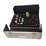 New NK1 PROFESSIONAL SHELLAC NAIL & BEAUTY VANITY CASE Holds UV LAMP TOWEL 80+ COLOURS & ALL ACCESSORIES