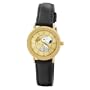 Armitron Women's 900281 Snoopy and Woodstock Black Leather Strap Watch