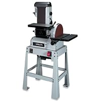DELTA 31-300 6-Inch/12-Inch 1-1/2 Horsepower Open Stand Belt/Disc Sander, 120/240-Volt 1 Phase