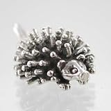 Small Sterling Silver Hedgehog Charm, #9511