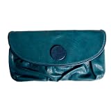 Miso Button Clutch Hand Bag - Dark green - Womens