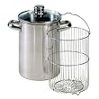 ELO 99616 Stainless Steel 4.8-Quart Asparagus Party Pot with Steamer Basket, Induction Ready