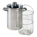 ELO 99616 Stainless Steel 4.8-Quart Asparagus Party Pot with Steamer Basket, Induction Ready