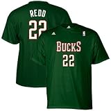 NBA adidas Milwaukee Bucks #22 Michael Redd Green Player T-shirt (X-Large)