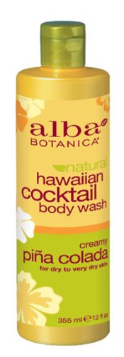 Alba Hawaiian Cocktail Body Wash, Pina Colada, 12 Ounce