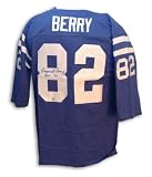 Autographed Raymond Berry Baltimore Colts Throwback Blue Jersey With Hof 1973 Inscription