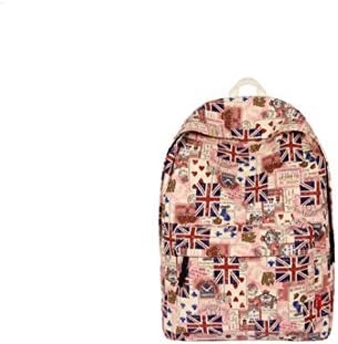 Tide male bag casual shoulder bag cartoon graffiti printed canvas handbag backpack