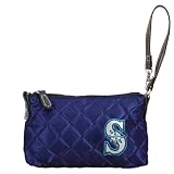 MLB Seattle Mariners Navy Blue Quilted Wristlet Purse