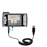 Retractable USB Cable for the HTC Magician with Power Hot Sync and Charge capabilities - Gomadic Brand w/ TipExchange Technology