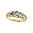 14K Yellow Gold 3/4 ct. Yellow and White Diamond Bridal Wedding Band