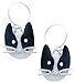 Black & White Cat Dangling Enamel & title=