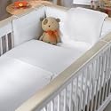 White Gift 5 Piece Quilt Bedding Bale, Cot/Cot Bed