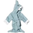 Baby Aspen "Let The Fin Begin" Terry Shark Robe, Blue, 0-6 Months Cheap