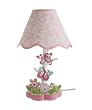 Kids Line Bella Lamp Base and Shade, Pink