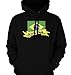 Brasil Flag and Banner Tattoo Style Design Sweatshirt, Brasilian National Pride Mens Pullover Hoodie, Large, Lt-Gray