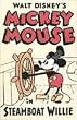 MICKEY MOUSE STEAMBOAT WILLIE VINTAGE MOVIE POSTER