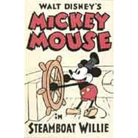 MICKEY MOUSE STEAMBOAT WILLIE VINTAGE MOVIE POSTER (Size 27x39)
