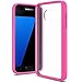 Note 7 Case, LK [Air Hybrid] Ultra Slim Shockproof [Crystal Clear] Back Protective Case + TPU Bumper Cover for Samsung Galaxy Note 7 (Hot Pink)