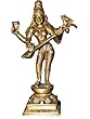 Goddess Saraswati Playing Veena Brass Statue India Music & Art Sculpture 8 Inch