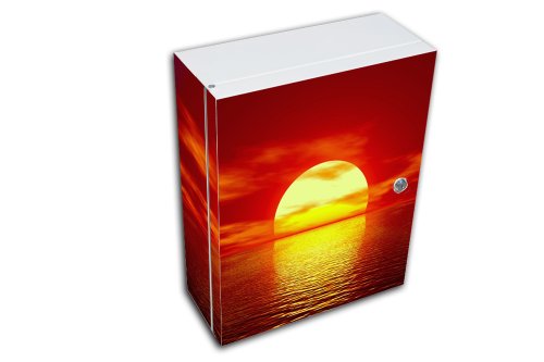 NEU Schrank Hängeschrank Wandschrank Sonnenuntergang Medizinschrank banjado