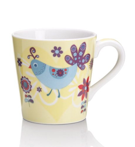 Birds and Floral Design Mug