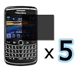 ***5PACK*** Privacy Screen Protector for Blackberry Bold 9700, Onyx 9700, 9 ....