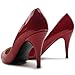 Ollio Women's Shoe Stiletto High Heel Enamel Pointed Toe Pump