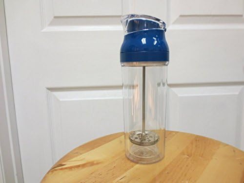 Great Innovations, Shatterproof, French Press, Double Wall (Acrylic), Travel Tumbler, 15 Ounce, Red (Blue)