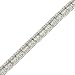 3 Row Baguette & Round Diamond Tennis Bracelet title=
