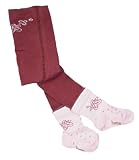 Pomme Framboise Paris Chocolat/Rose Jardin d'Antan Tights, Tights, Baby girl