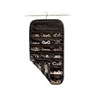 Richards Homewares Satin Thirty Seven Pocket Jewelry Organizer-Black