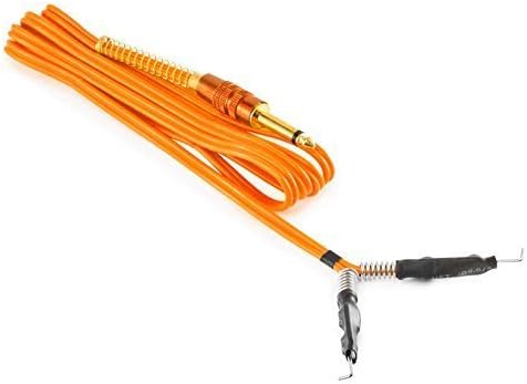 AmeriVolt Tattoo Machine 6 ft. Silicone Rubber Clip Cord - Orange by AmeriVolt