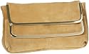 French Connection On the Edge Suede Clutch