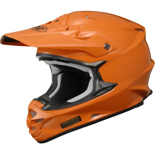 Shoei Solid VFX W Off Road Dirt Bike Motorcycle Helmet Pure Orange