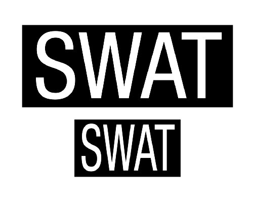 Rothco Swat Patch with Hook Back (Set of 2)