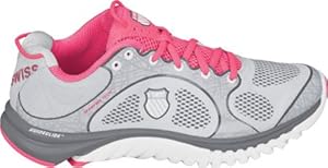 K-Swiss Women's KBL 2 Neutral Running Shoe,Gull Gray/Charcoal/Neon Red,6.5 M US