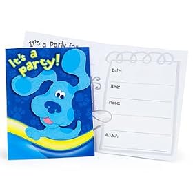 Party Supplies - Blue's Clues Invitations (8) by Birthday Express