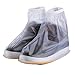 Boseen 1 Pair of Men Anti-slip Reusable Rain Shoe Covers Waterproof Shoes Overshoes Boot Gear (XL)