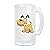HAOHAO Scrub Beer Mugs Beer Glasses Cute Dog Like Skull