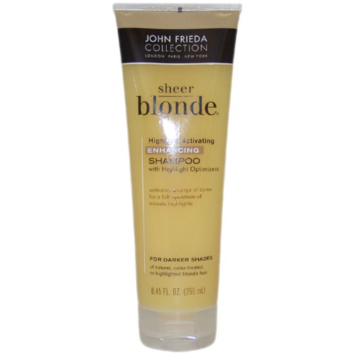John Frieda Sheer Blonde Highlight Activating Shampoo, For Darker Shades, 8.45-Ounce Bottles (Pack of 3)