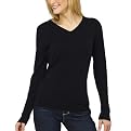Mossimo&reg; Black: Ultrasoft Vee Neck Sweater - Ebony