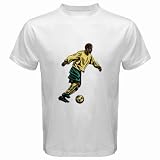 Men's Customized FOOTBALL SOCCER FIFA MATCH GOAL CHAMPION 100% Cotton White T-shirt