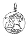 Alcoholics Anonymous Symbol Pendant #460-5, 11/16" Wide and 15/16" Tall, Sterling Silver, AA Recovery Symbol with a Beautiful Tree of Life