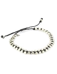 M.Cohen Handmade Designs Vertebrae Sterling Silver On Wax Cord