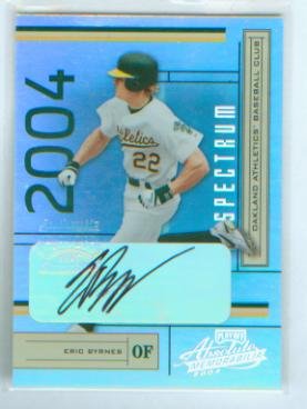 Eric Byrnes Autograph 2004 Donruss Baseball Absolute Memorabila Spectrum Card #156 & #151/250 Signed Oakland A's / Arizona Diamondbacks