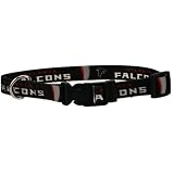 NFL Atlanta Falcons Black Adjustable Dog Collar (Medium)
