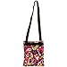Womens Paisley Crossbody Swingpack Bag w/ Black Trim (Multicolored)