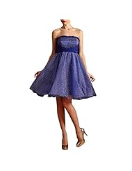 Strapless Flared-Skirt Short Sweetheart Evening Dress/Bridesmaid Dress/Prom Dress 