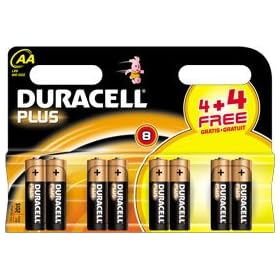 DURACELL MN1500 Batteries AA 4+4Pack MN1544
