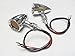 Chrome Amber 20 LED Billet Turn Signal Stop Brake Light T for Harley Dyna Bobber Honda Yamaha Suzuki Kawasaki
